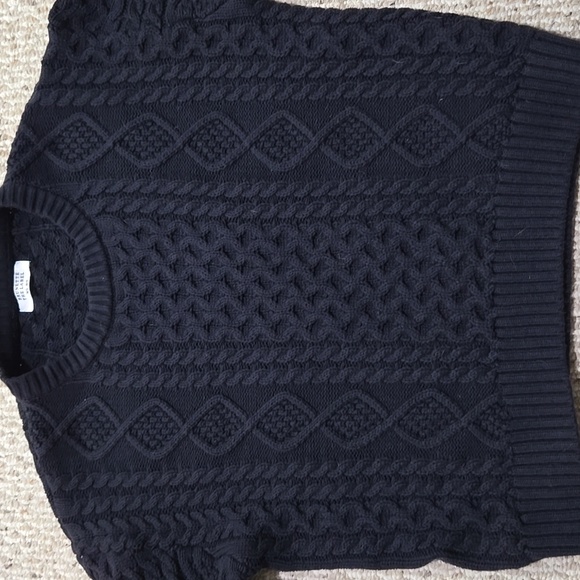 Brunette The Label Black Cable Knit  Sweater - Picture 4 of 10